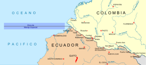 Border of Ecuador and Colombia